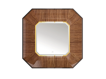 JUPITER - Wall mirror with frame in canaletto walnut by BRUNO ZAMPA - view 2
